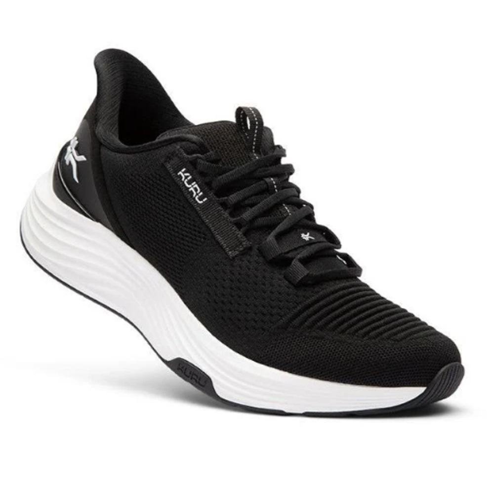 Kuru Mens Atom 2 Running Sneakers US 14 M EU 48 Black White Athletic EUC